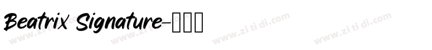 Beatrix Signature字体转换